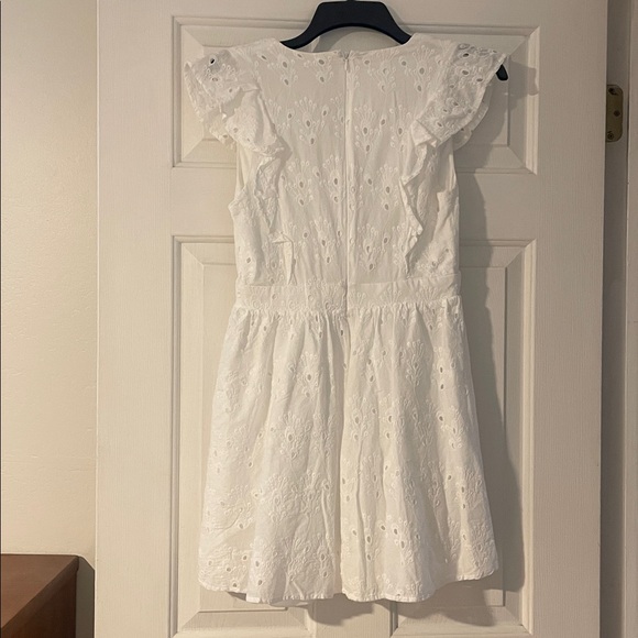 Lulu's White Ruffle Mini Dress - Picture 5 of 5